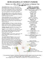 Weekly Bulletin for July 28, 2019