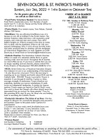 Weekly Bulletin for July 3, 2022