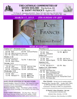 Weekly Bulletin for March 17, 2013
