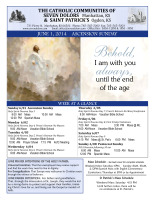 Weekly Bulletin for June 1, 2014