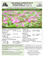 Weekly Bulletin for February 15, 2015