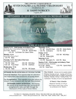 Weekly Bulletin for September 13, 2015