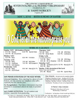 Weekly Bulletin for May 1, 2016