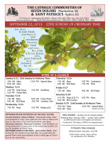 Weekly Bulletin for September 22, 2013