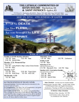 Weekly Bulletin for May 25, 2014