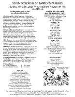 Weekly Bulletin for July 25, 2021