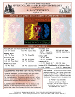 Weekly Bulletin for August 23, 2015