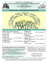 Weekly Bulletin for May 8, 2016
