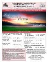 Weekly Bulletin for August 10, 2014