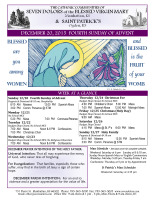 Weekly Bulletin for December 20, 2015