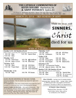 Weekly Bulletin for March 23, 2014