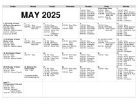 May 2025 Calendar
