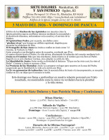 Boletin Semanal para 3 de Mayo