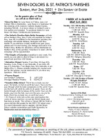 Weekly Bulletin for May 2, 2021