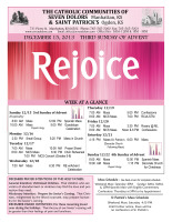 Weekly Bulletin for December 15, 2013