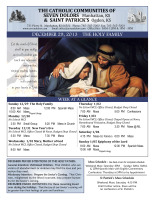 Weekly Bulletin for December 29, 2013