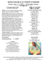 Weekly Bulletin for April 11, 2021