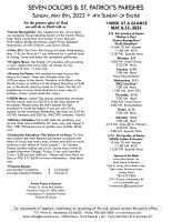 Weekly Bulletin for May 8, 2022