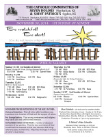 Weekly Bulletin for November 30, 2014