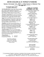 Weekly Bulletin for November 14, 2021