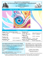 Weekly Bulletin for May 22, 2016
