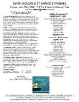 Weekly Bulletin for June 20, 2021