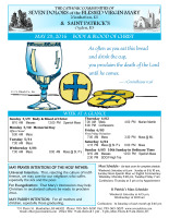 Weekly Bulletin for May 29, 2016