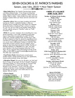 Weekly Bulletin for June 16, 2019