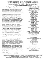 Weekly Bulletin for March 7, 2021