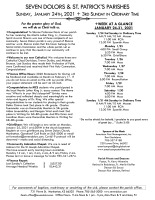 Weekly Bulletin for January 24, 2021
