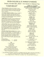 Weekly Bulletin for October 30, 2022