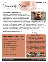 Monthly Newsletter for September 2018