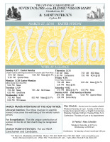 Weekly Bulletin for March 27, 2016