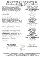 Weekly Bulletin for January 5, 2020