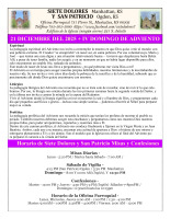21 Diciembre IV Domingo Adviento
