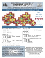 Weekly Bulletin for July7, 2013