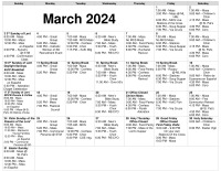 March 2024 Calendar