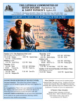 Weekly Bulletin for January 11, 2015