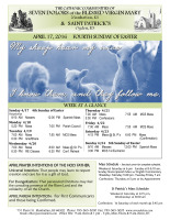 Weekly Bulletin for April 17, 2016