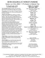 Weekly Bulletin for July 24, 2022