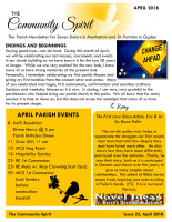 Monthly Newsletter for April 2018