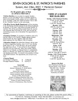 Weekly Bulletin for May 23, 2021