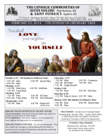 Weekly Bulletin for February 23, 2014