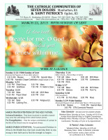 Weekly Bulletin for March 22, 2015