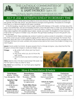 Weekly Bulletin for 7.19.2026