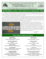 Weekly Bulletin for 09.21.2025