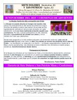 30 Nov I Dom de Adviento