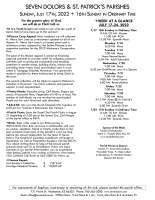 Weekly Bulletin for July 17, 2022