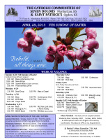 Weekly Bulletin for April 28, 2013