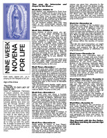 Novena for Life English/Spanish